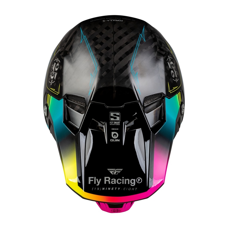 Motokros čelada FLY Racing Formula S črno-modra