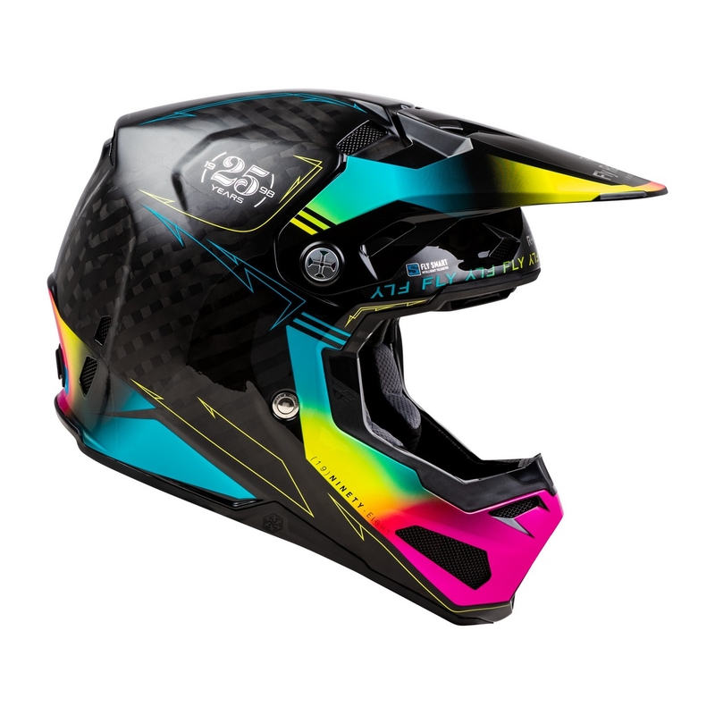 Motokros čelada FLY Racing Formula S črno-modra