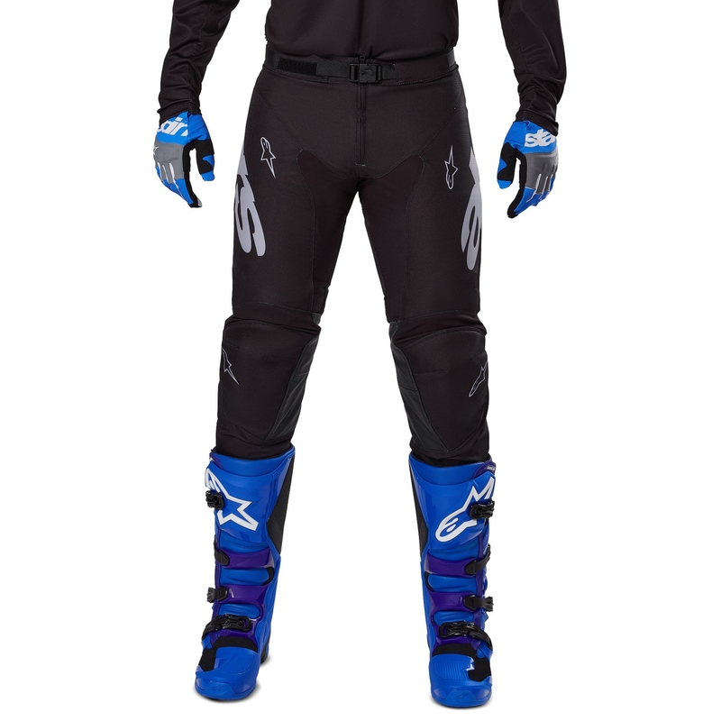 Motokros hlače Alpinestars Racer Graphite črno-sive