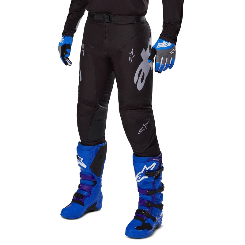 Motokros hlače Alpinestars Racer Graphite črno-sive