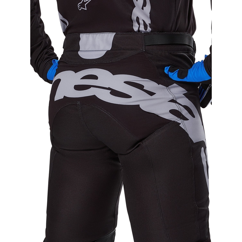 Motokros hlače Alpinestars Racer Graphite črno-sive
