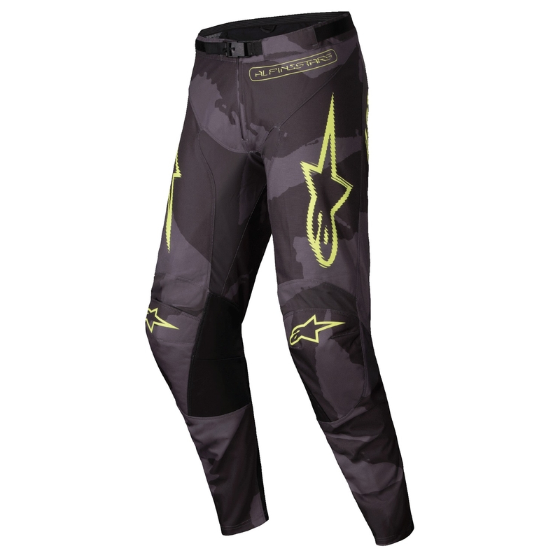 Motokros hlače Alpinestars Racer Hollow temno camo-fluo rumene