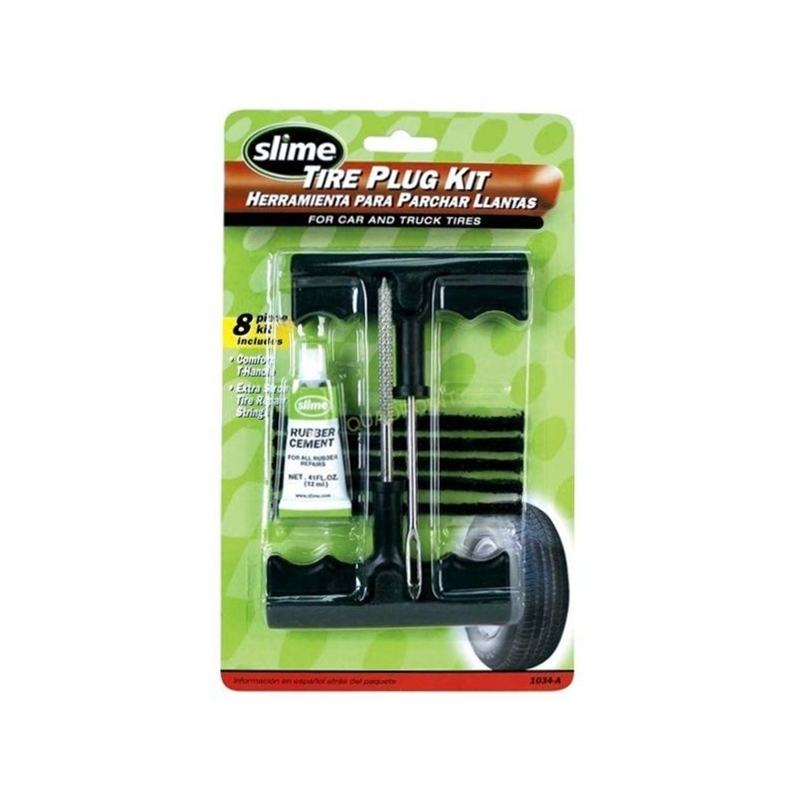 Komplet za popravilo ploskih pnevmatik Slime Tire Plug Flat Repair Kit