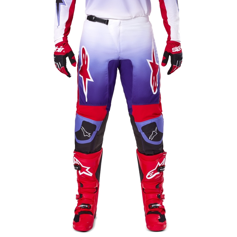 Motokros hlače Alpinestars Fluid Wurx vijolično-rdeče