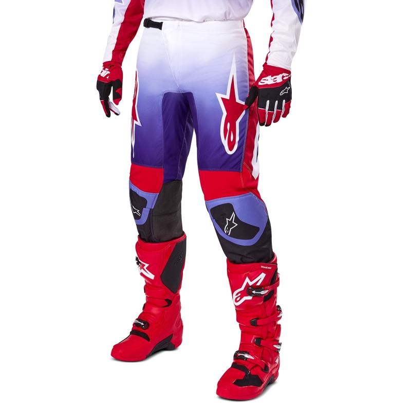 Motokros hlače Alpinestars Fluid Wurx vijolično-rdeče