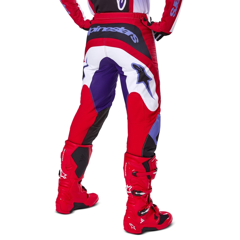 Motokros hlače Alpinestars Fluid Wurx vijolično-rdeče