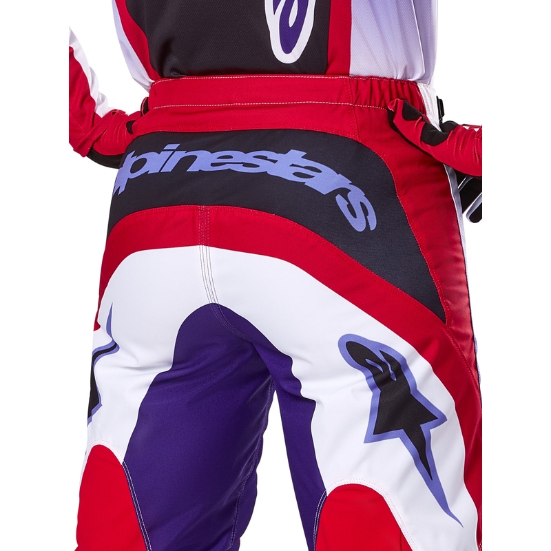 Motokros hlače Alpinestars Fluid Wurx vijolično-rdeče