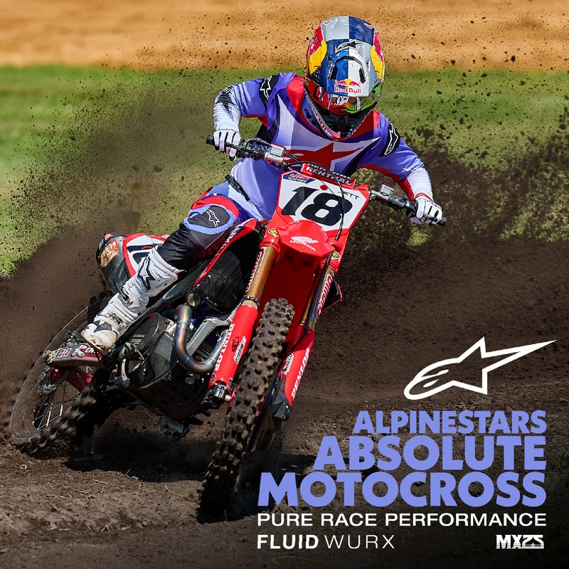 Motokros hlače Alpinestars Fluid Wurx vijolično-rdeče