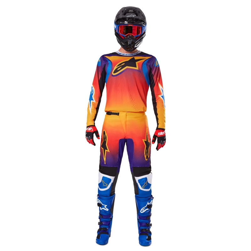 Večbarvne motokros hlače Alpinestars Fluid Wurx