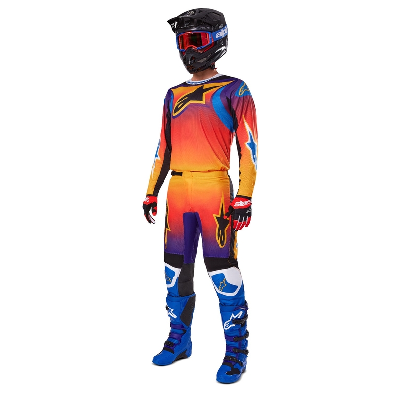 Večbarvne motokros hlače Alpinestars Fluid Wurx