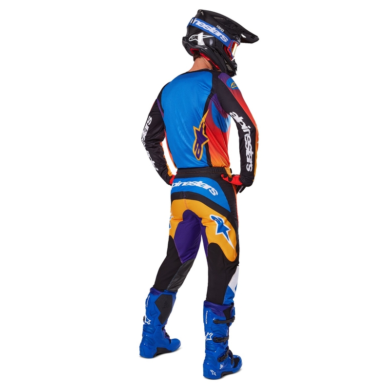 Večbarvne motokros hlače Alpinestars Fluid Wurx