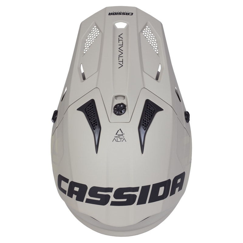 Motokros čelada Cassida Cross Cup 2 Alta mat peščeno-siva