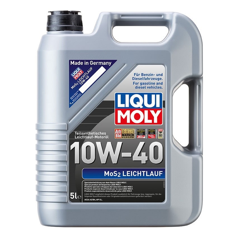 Polsintetično motorno olje LIQUI MOLY MoS2 Leichtlauf 10W-40 5 l