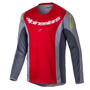 Otroški motokros dres Alpinestars Racer Melt rdeče-siv