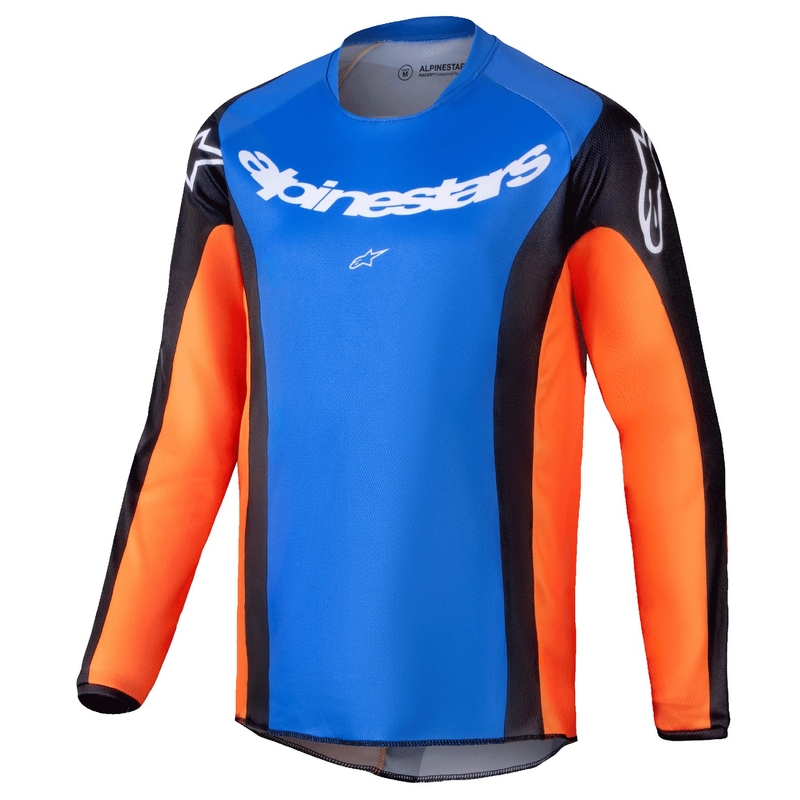 Otroški motokros dres Alpinestars Racer Melt oranžno-moder