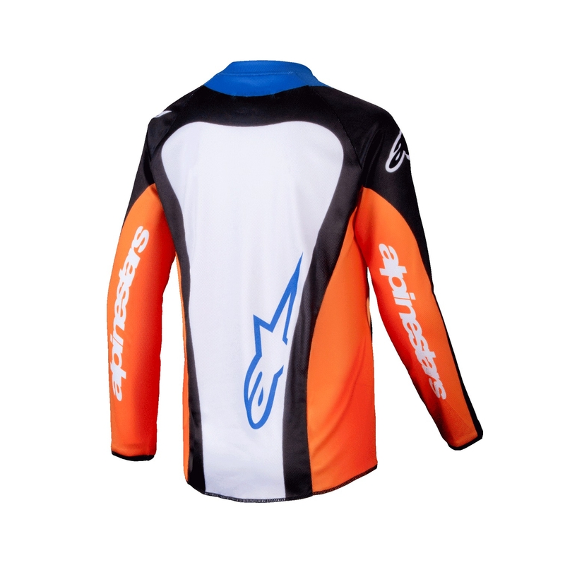 Otroški motokros dres Alpinestars Racer Melt oranžno-moder