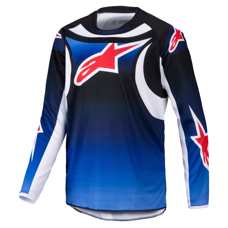 Otroški motokros dres Alpinestars Racer Wurx modro-črn
