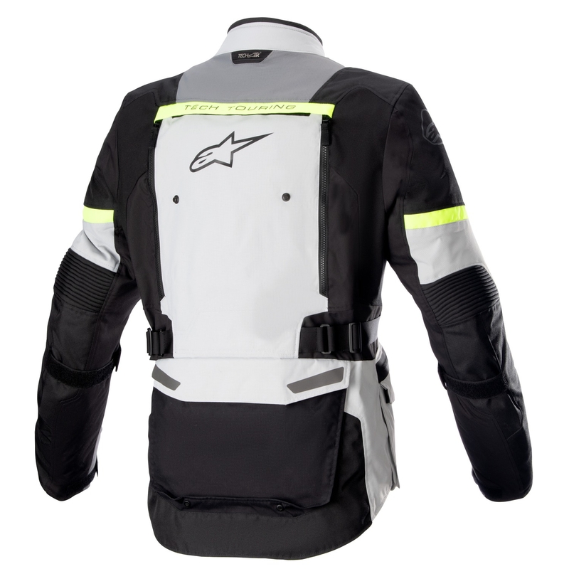 Moto jakna Alpinestars Bogota PRO Drystar sivo-črna-fluo rumena