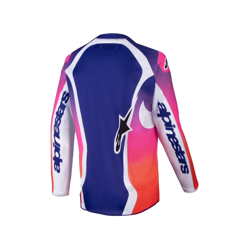 Otroški motokros dres Alpinestars Racer Wurx večbarvno-bel