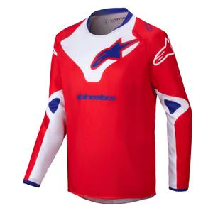 Otroški motokros dres Alpinestars Racer Veil rdeče-bel