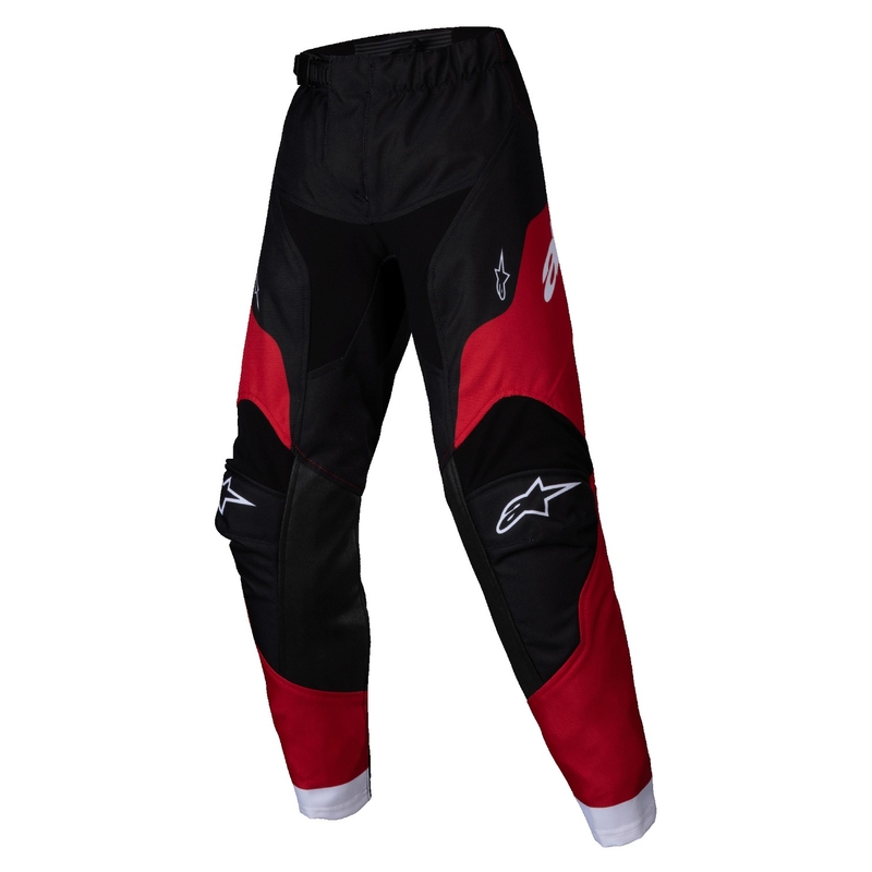 Otroške motokros hlače Alpinestars Racer Veil Kids črno-rdeče