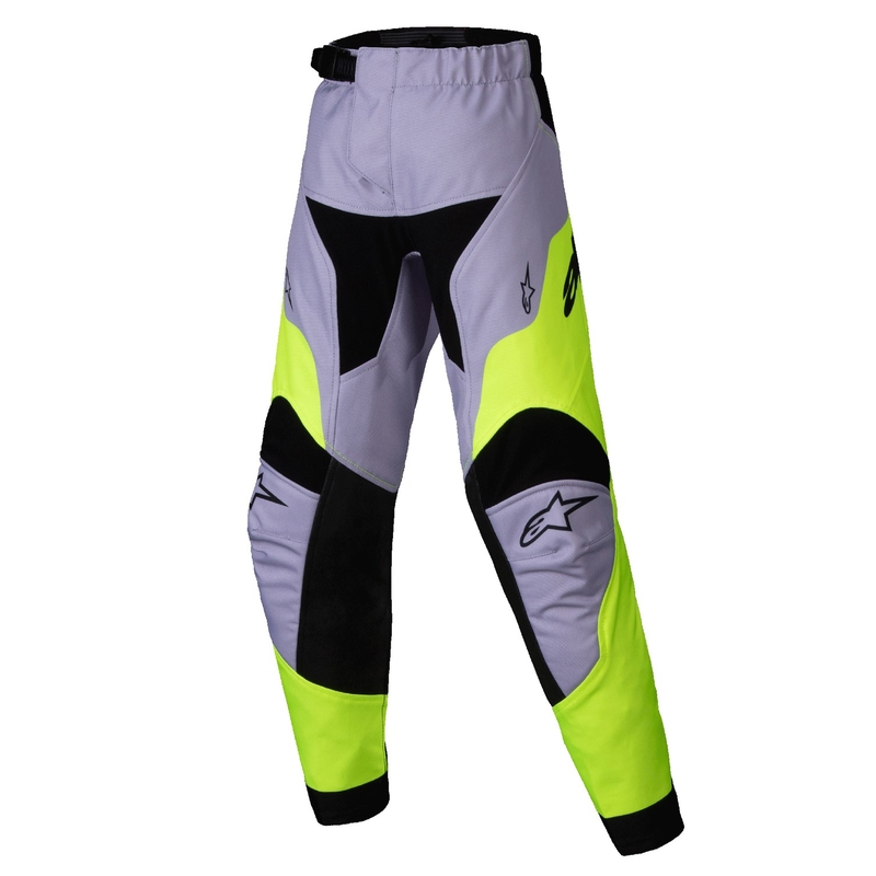 Otroške motokros hlače Alpinestars Racer Veil Kids sivo-fluo rumene