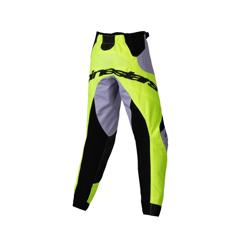 Otroške motokros hlače Alpinestars Racer Veil Kids sivo-fluo rumene