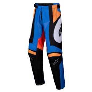 Otroške motokros hlače Alpinestars Racer Melt oranžno-modre