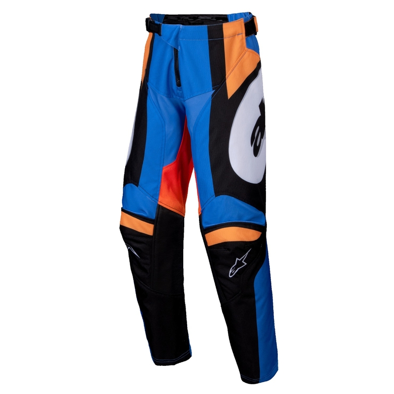 Otroške motokros hlače Alpinestars Racer Melt oranžno-modre