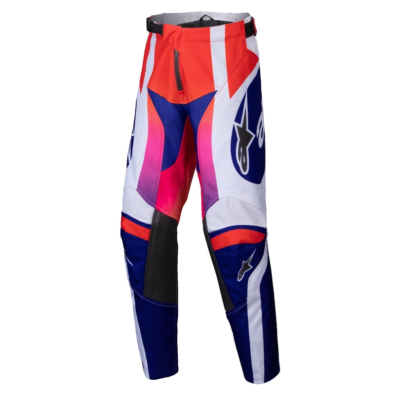 Otroške motokros hlače Alpinestars Racer Wurx večbarvno-bele