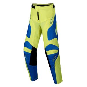 Otroške motokros hlače Alpinestars Racer Veil fluo rumeno-modre