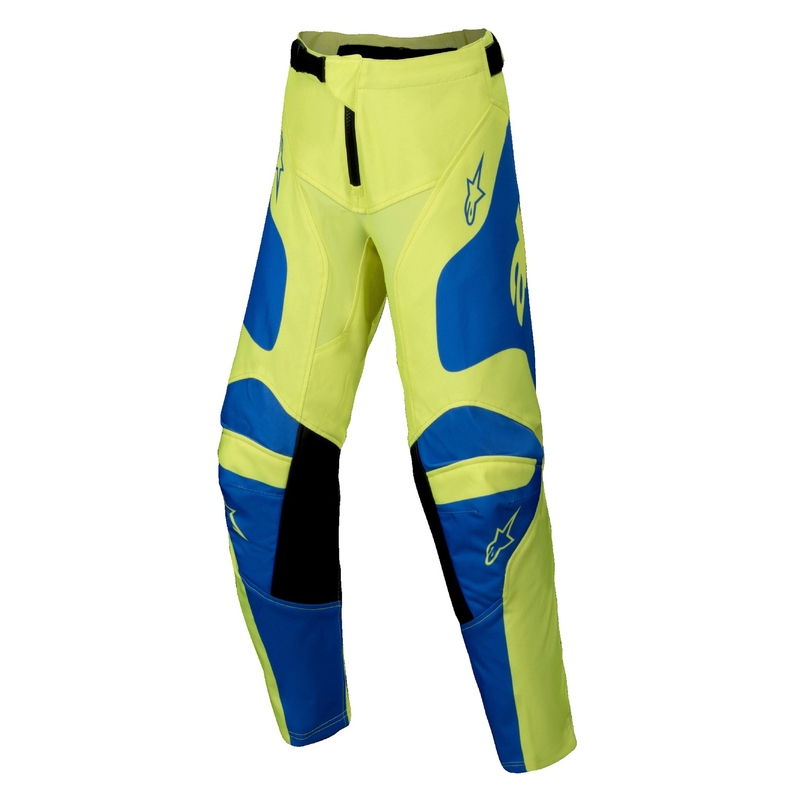 Otroške motokros hlače Alpinestars Racer Veil fluo rumeno-modre