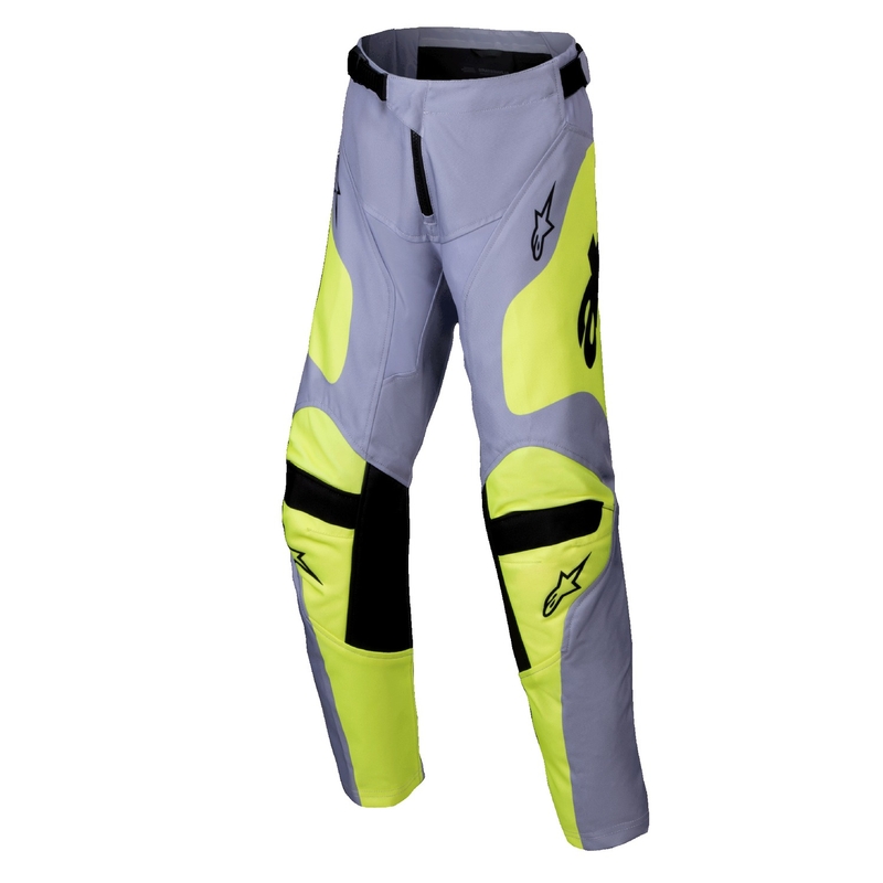 Otroške motokros hlače Alpinestars Racer Veil sivo-fluo rumene