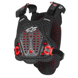 Alpinestars A-5 Plasma prsni ščitnik črno-rdeče-bele barve