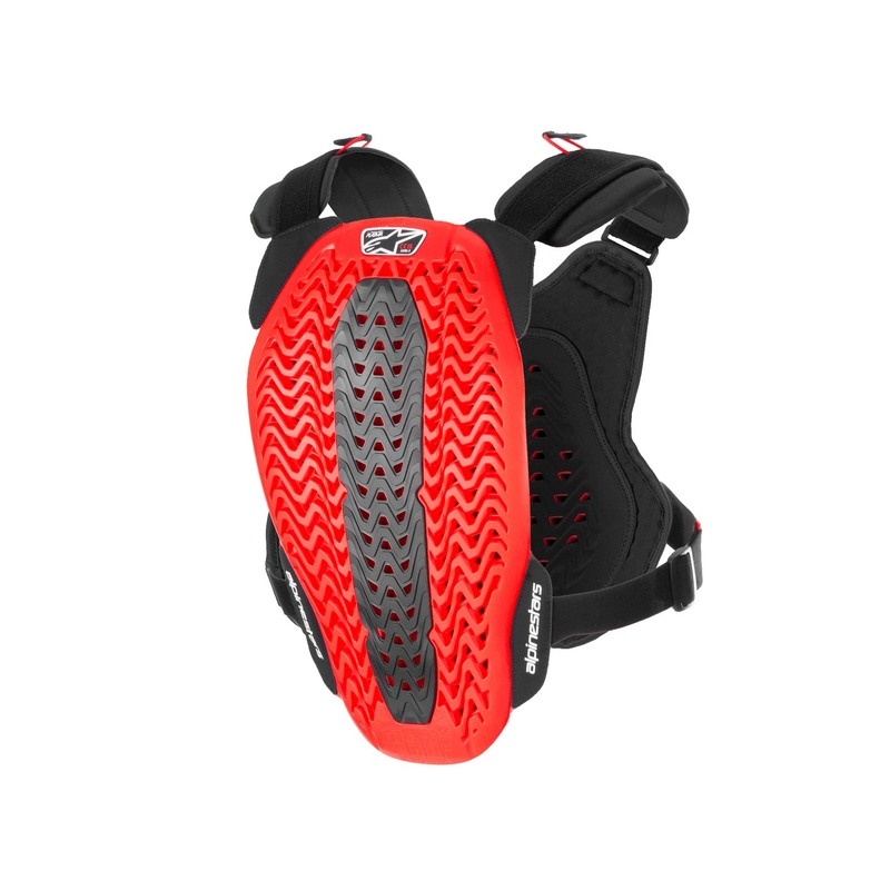 Alpinestars A-5 Plasma prsni ščitnik črno-rdeče-bele barve
