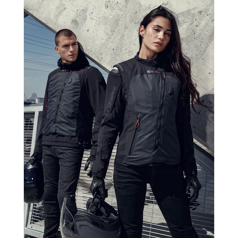 Ženski airbag telovnik Alpinestars Stella TECH-AIR®3 sistem črno-temno siv