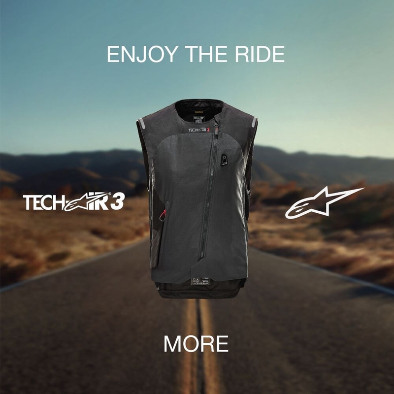 Ženski airbag telovnik Alpinestars Stella TECH-AIR®3 sistem črno-temno siv