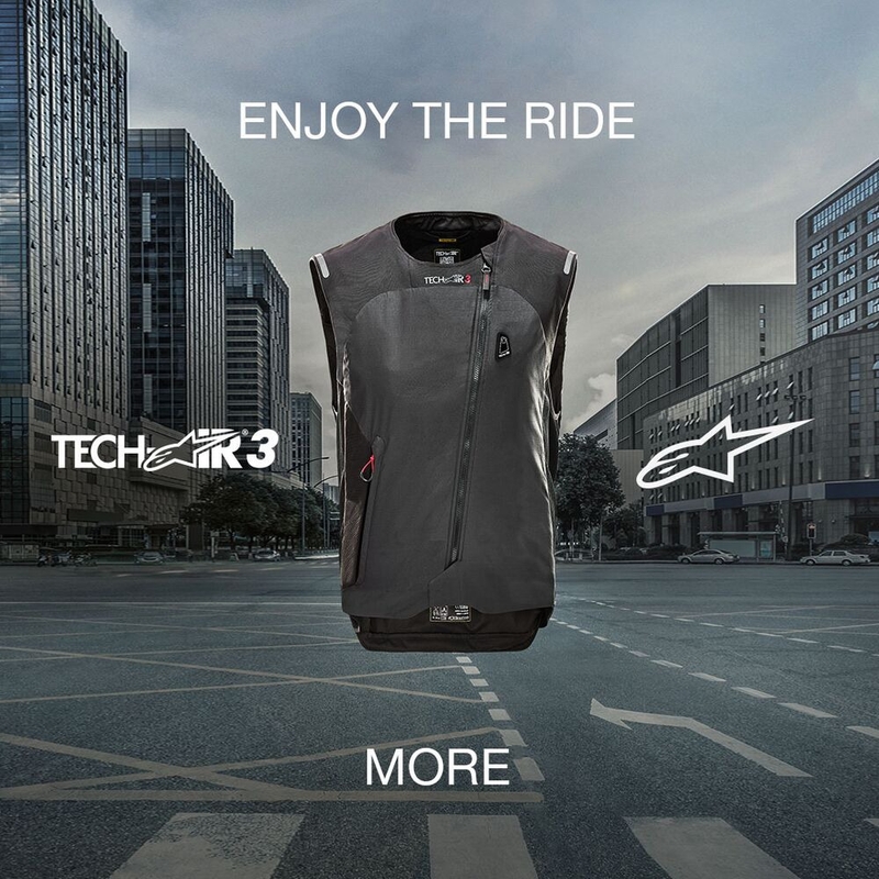 Ženski airbag telovnik Alpinestars Stella TECH-AIR®3 sistem črno-temno siv