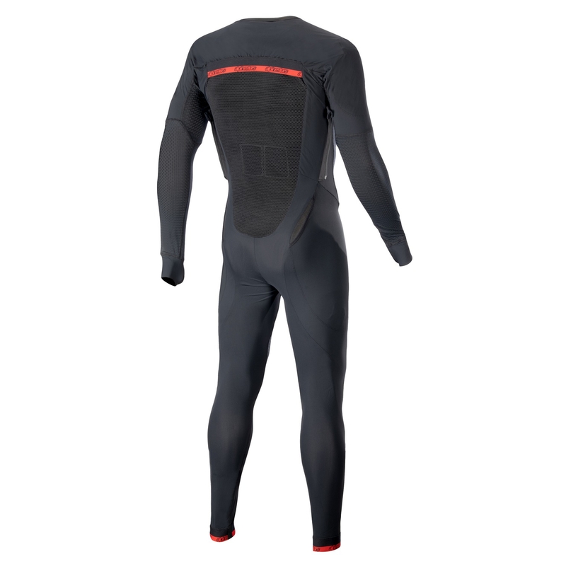 Zunanji sloj telovnika z zračnimi blazinami Alpinestars TECH-AIR®10 črno-rdeč-siv