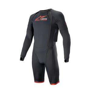 Zunanji sloj telovnika Alpinestars TECH-AIR®10 Airbag s kratkimi hlačami Črno-Rdeče-Sivo