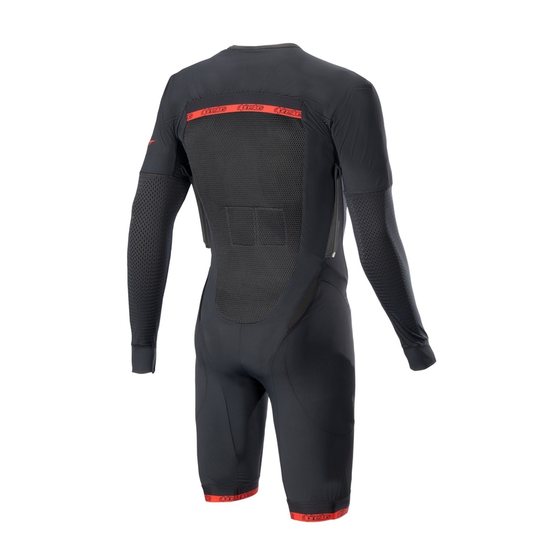 Zunanji sloj telovnika Alpinestars TECH-AIR®10 Airbag s kratkimi hlačami Črno-Rdeče-Sivo