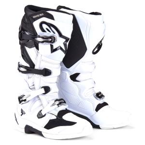 Alpinestars Tech 7 motoristični škornji belo-črni 2025