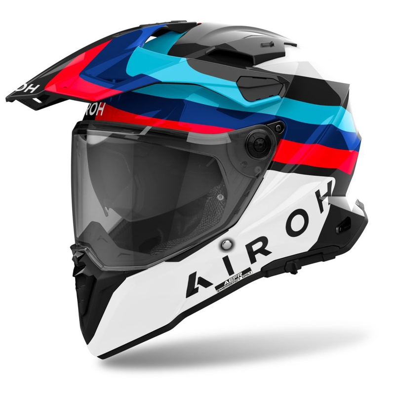 Čelada Airoh Commander 2 Doom Enduro, sijajno črna