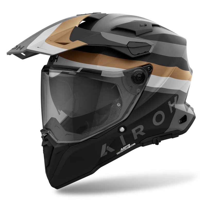 Enduro čelada Airoh Commander 2 Doom mat zlata