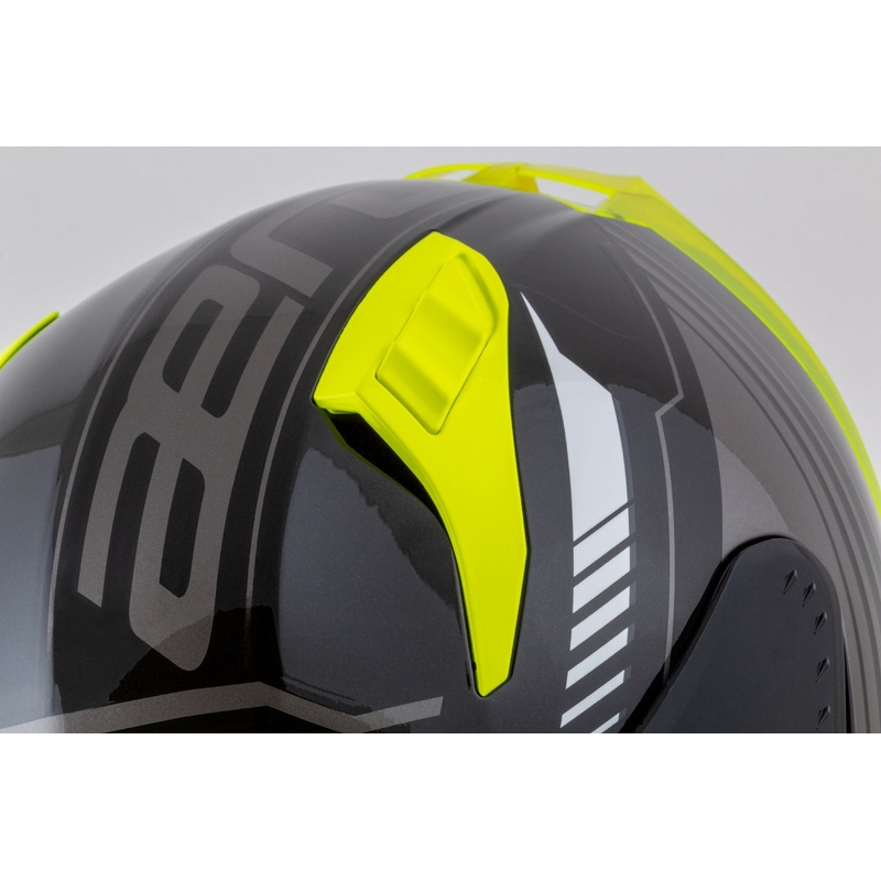 Cassida Aero Drome integralna motoristična čelada črno-fluo rumeno-belo-siva