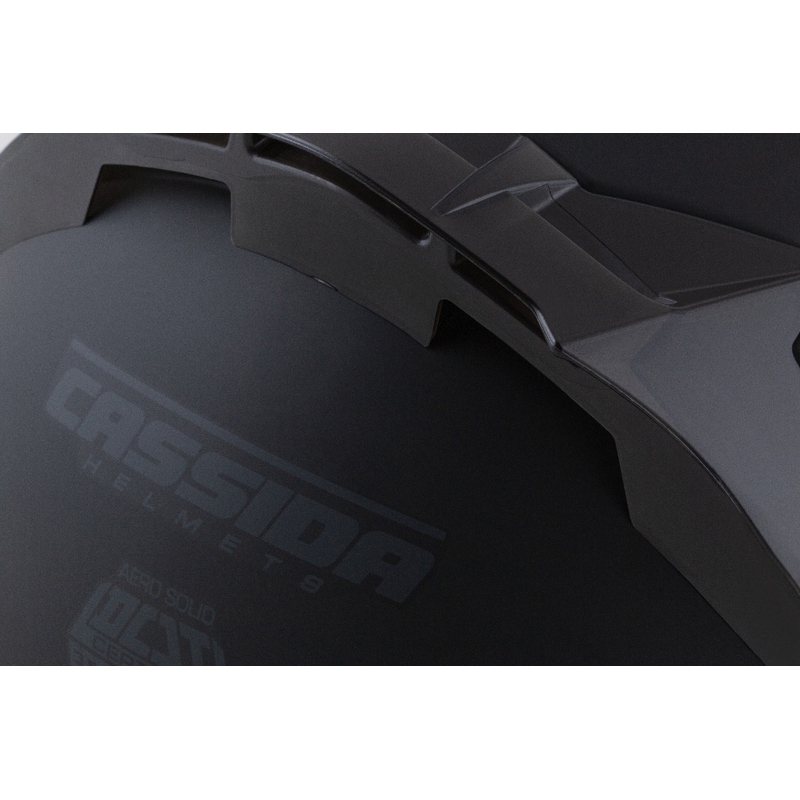 Integralna motoristična čelada Cassida Aero mat črno-siva