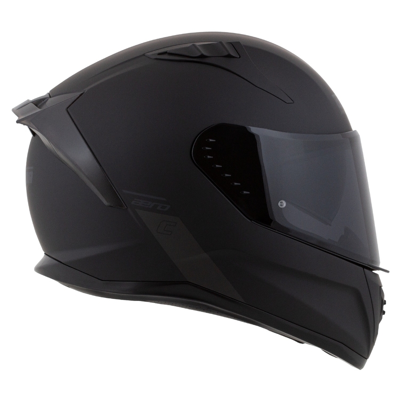 Integralna motoristična čelada Cassida Aero mat črno-siva