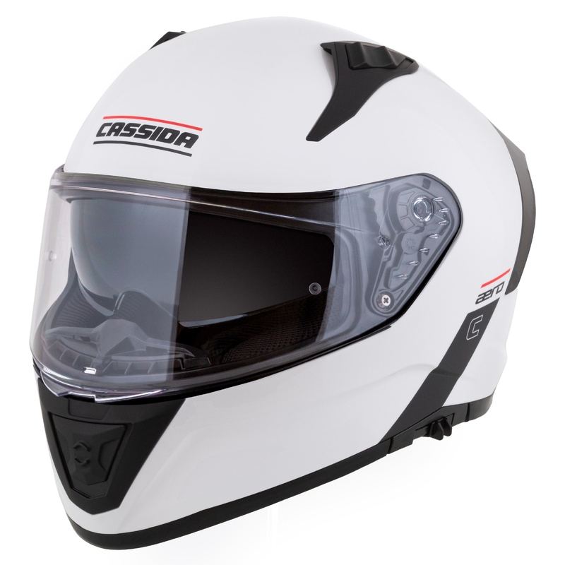 Motoristična čelada Cassida Aero integral mat belo-črna