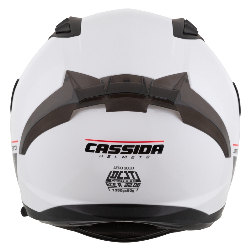 Motoristična čelada Cassida Aero integral mat belo-črna