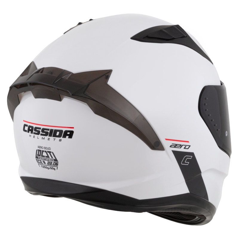 Motoristična čelada Cassida Aero integral mat belo-črna